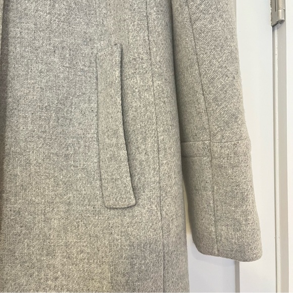 J.Crew Stadium-Cloth Cocoon Coat in Heather Grey Size 2 - Picture 5 of 15
